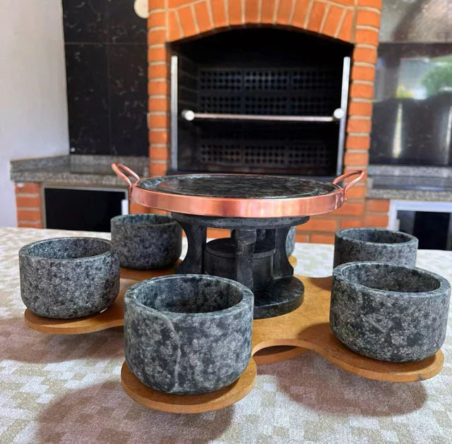 Jogo 9 Peças - Em Pedra Sabão