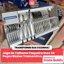 Jogo de Talheres Faqueiro Inox 24 Peças Búzios Tramontina