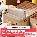 Kit com 4 Caixas Organizador de Roupas Dobrável Multifuncional