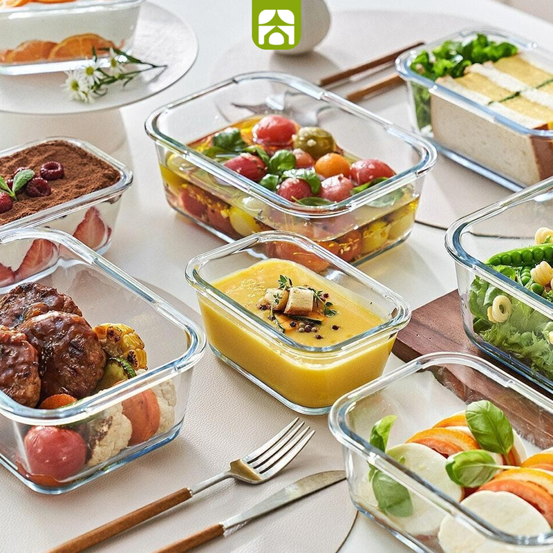 Kit 15 Potes Herméticos de Vidro + 30 Talheres de aço inoxidável de BRINDE