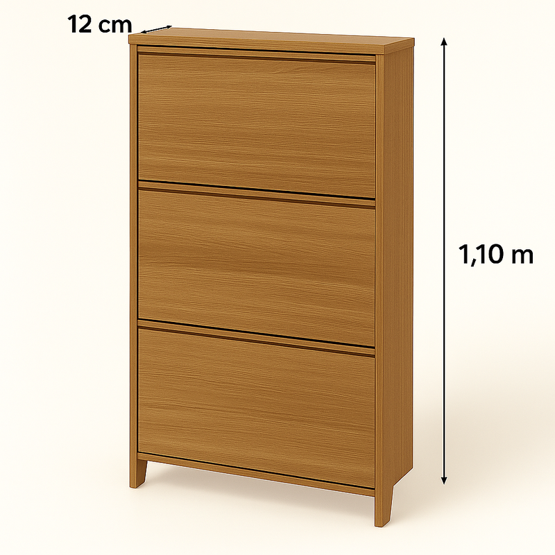 Sapateira Fina de Madeira – 3 Portas