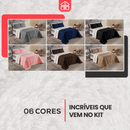 Kit com 6 Coberdrom – Dupla Face Pele de Carneiro & Lã Sherpa Ultra Macio - Inverno 2025