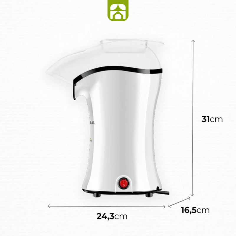 Pipoqueira elétrica com bico direcionador 1200 watts branco- PopFlix - Mondial + Balde de Pipoca de Brinde
