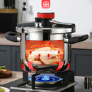 [Compre 1 e Leve 2] Panelas de Pressão TurboChef Aço Inoxidável - Á Prova de Explosões + Brinde: Kit Utensílios