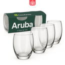 Kit 15 Potes Herméticos de Vidro + 10 Copos de Vidro Aruba de Brinde