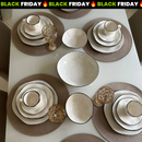 Aparelho de Jantar Completo 54 Peças em Porcelana