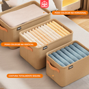Kit com 4 Caixas Organizador de Roupas Dobrável Multifuncional