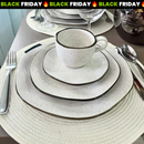 Aparelho de Jantar Completo 54 Peças em Porcelana