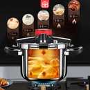 [Compre 1 e Leve 2] Panelas de Pressão TurboChef Aço Inoxidável - Á Prova de Explosões + Brinde: Kit Utensílios