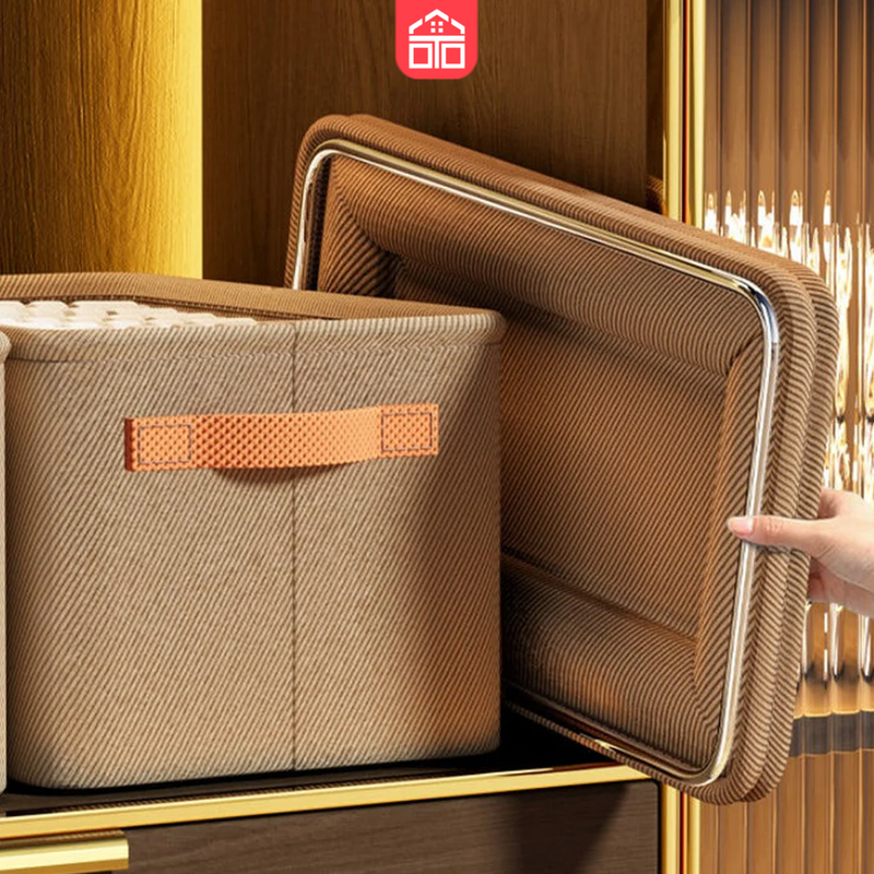 Kit com 4 Caixas Organizador de Roupas Dobrável Multifuncional