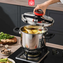 [Compre 1 e Leve 2] Panelas de Pressão TurboChef Aço Inoxidável - Á Prova de Explosões + Brinde: Kit Utensílios