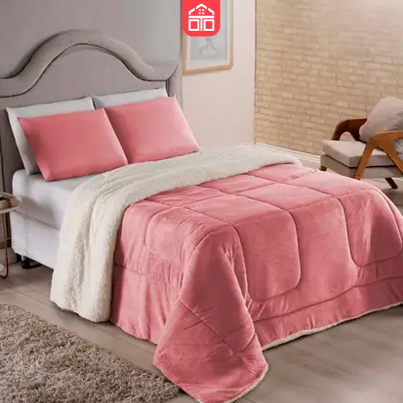 Kit com 6 Coberdrom – Dupla Face Pele de Carneiro & Lã Sherpa Ultra Macio - Inverno 2025