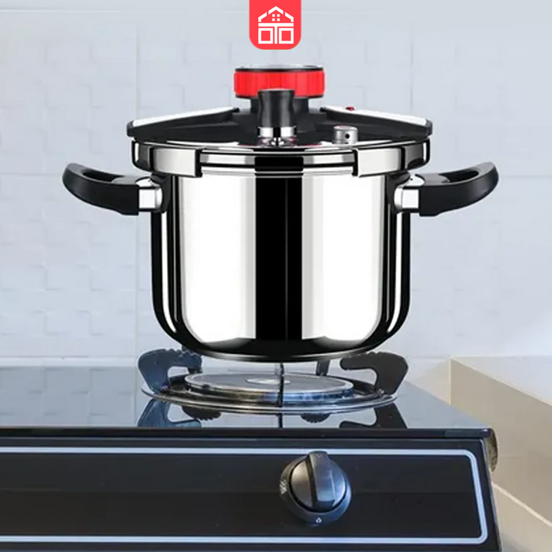 [Compre 1 e Leve 2] Panelas de Pressão TurboChef Aço Inoxidável - Á Prova de Explosões + Brinde: Kit Utensílios