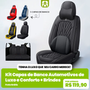 Kit com 5 Capas de Banco Automotivos de Luxo e Conforto + Brindes