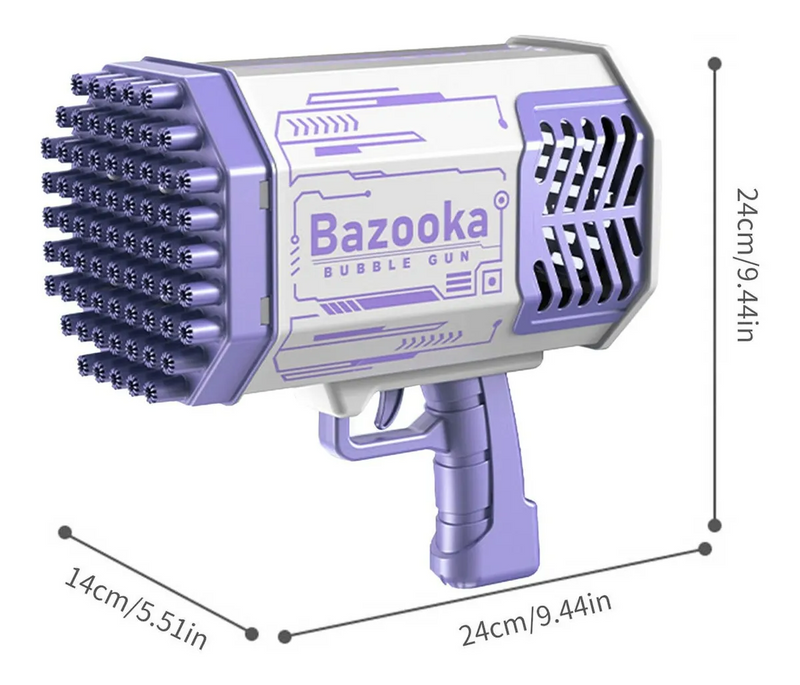 Bubble Gun- Mega arma de bolhas de Sabão