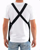 Avental Cozinha Churrasqueiro Lanchonete Hamburgueria Tecido e Couro Legítimo