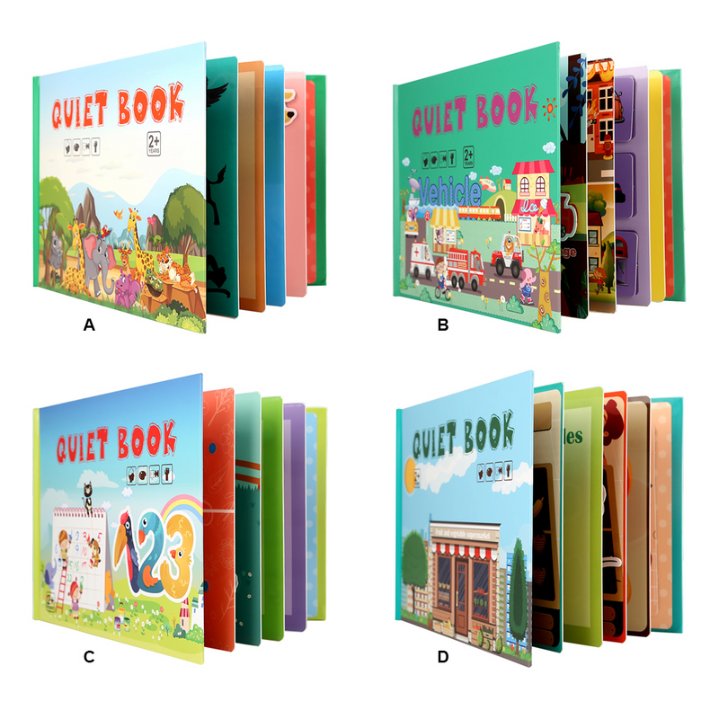 Livro Interativo Montessori Educação Infantil - QuietBook