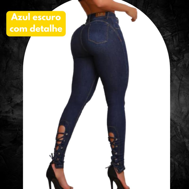 [DIRETO DA FÁBRICA] KIT 6 CALÇAS JEANS MODELADORAS + CINTO FIVELA ARGOLA DUPLA DE BRINDE APENAS HOJE