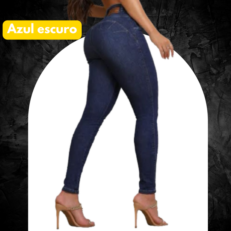 [DIRETO DA FÁBRICA] KIT 6 CALÇAS JEANS MODELADORAS + CINTO FIVELA ARGOLA DUPLA DE BRINDE APENAS HOJE
