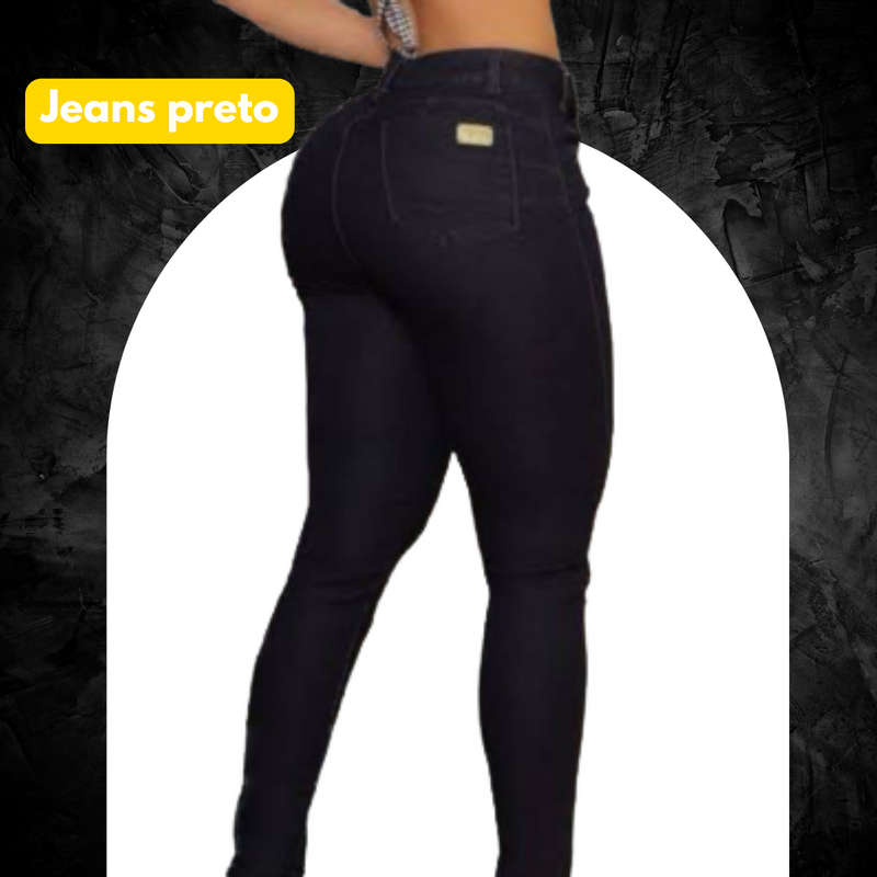 [DIRETO DA FÁBRICA] KIT 6 CALÇAS JEANS MODELADORAS + CINTO FIVELA ARGOLA DUPLA DE BRINDE APENAS HOJE