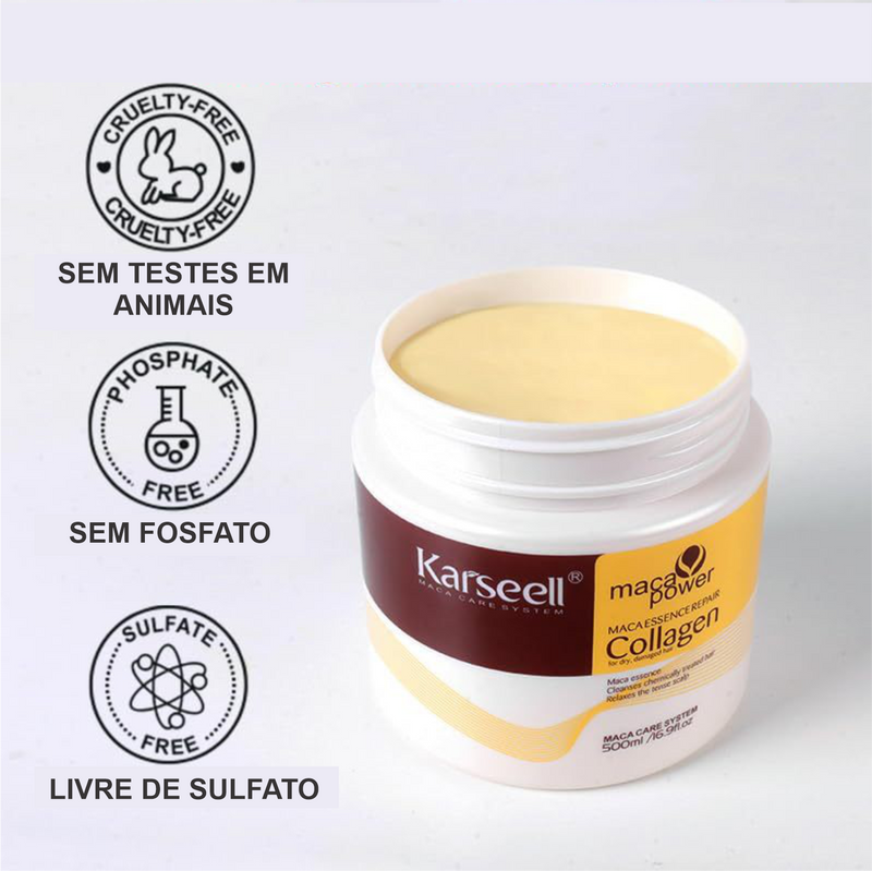 Máscara Capilar  Kai'seell - OFERTA DE PÁSCOA (50% DE DESCONTO) + Shampoo Ultra Vitamínico de Brinde